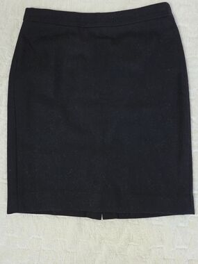J.Crew “The Pencil Skirt” Black Classic Work Skirt Size 6